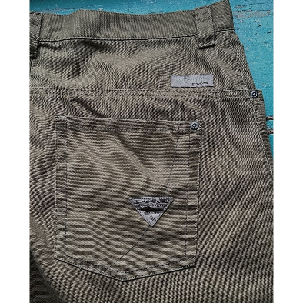 COLUMBIA PHG 20GA Hunting Pants Men's 36 x 28 Heavy Duty 100%‎ Cotton Flat Front - Picture 6 of 8